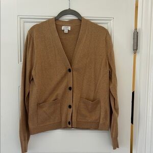 J. Crew Women's Tan Cardigan Sweater